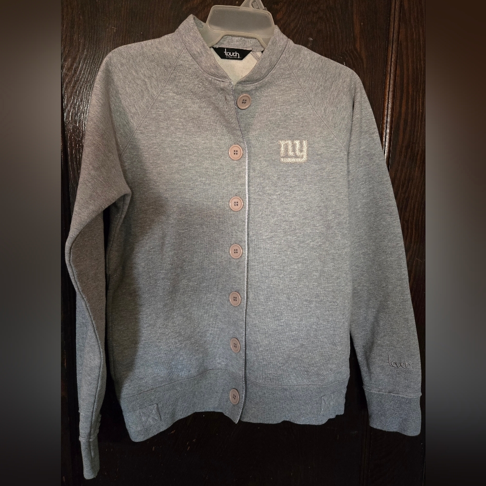 New York Giants Logo Glitter Cardigan Size M